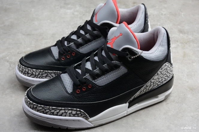 Black Cement 854262-001 AIR Retro 3 Jordan (2018) 0302